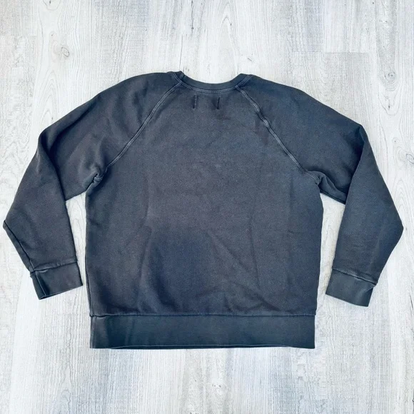 Anthropologie | Sol Angeles Black Gray Chic' Sweatshirt Medium - Picture 7 of 7